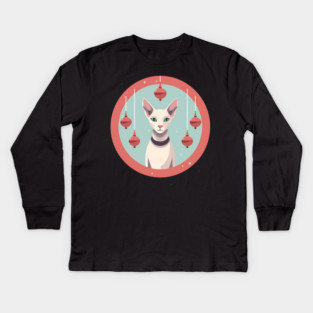 Oriental Shorthair Cat Xmas  Ornament, Love Cats Kids Long Sleeve T-Shirt