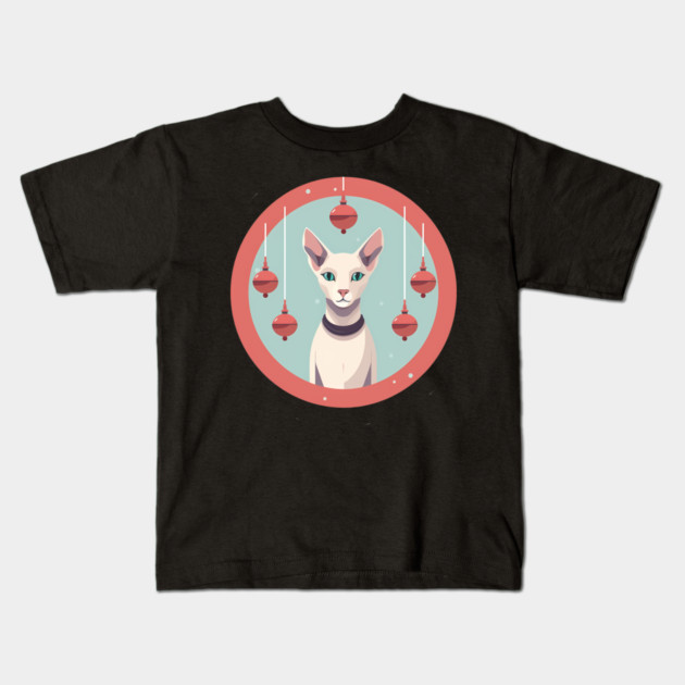 Oriental Shorthair Cat Xmas  Ornament, Love Cats Kids T-Shirt by logiamerch
