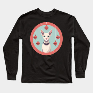 Oriental Shorthair Cat Xmas  Ornament, Love Cats Long Sleeve T-Shirt