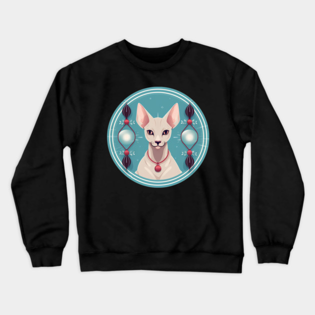 Oriental Shorthair Cat Xmas  Ornament, Love Cats Crewneck Sweatshirt by logiamerch