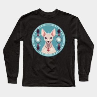 Oriental Shorthair Cat Xmas  Ornament, Love Cats Long Sleeve T-Shirt