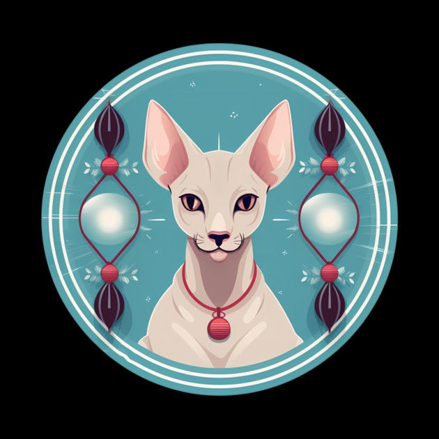 Oriental Shorthair Cat Xmas  Ornament, Love Cats by logiamerch