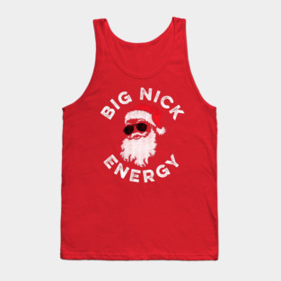 Big Nick Energy Funny Santa Christmas Tank Top