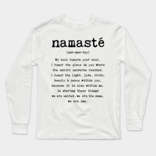 Namaste Long Sleeve T-Shirt