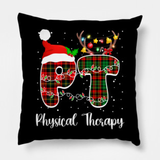 PT Therapist Physical Therapy Christmas Pillow