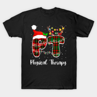 PT Therapist Physical Therapy Christmas T-Shirt