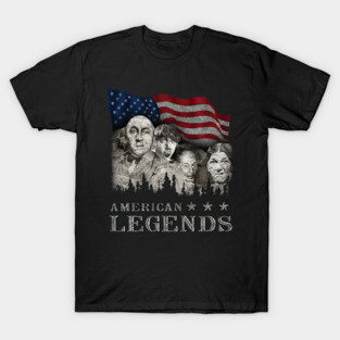 The Three Stooges Rushmorons American Legends Mount T-Shirt
