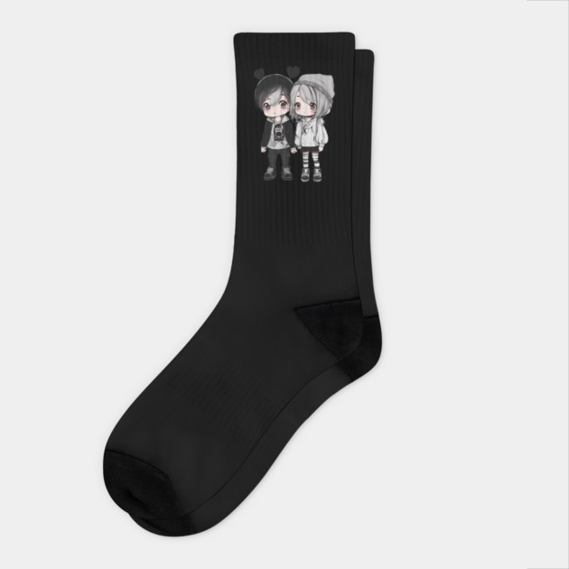 Emo People Socks by animegirlnft