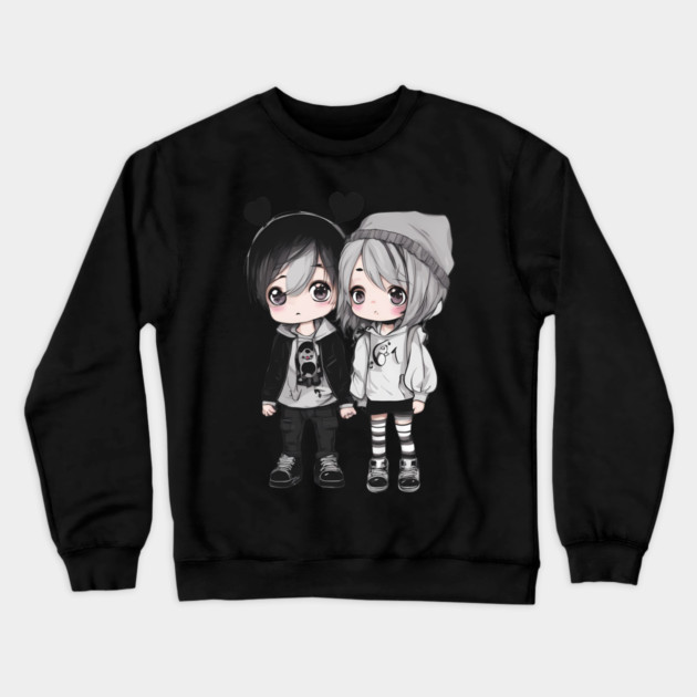 Emo People Crewneck Sweatshirt by animegirlnft