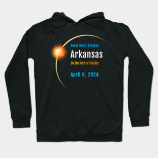 Arkansas AR Total Solar Eclipse 2024 Hoodie