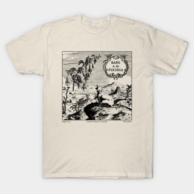 Bark to the Fuchsia (version 3 - monochrome) T-Shirt by TimespunThreads