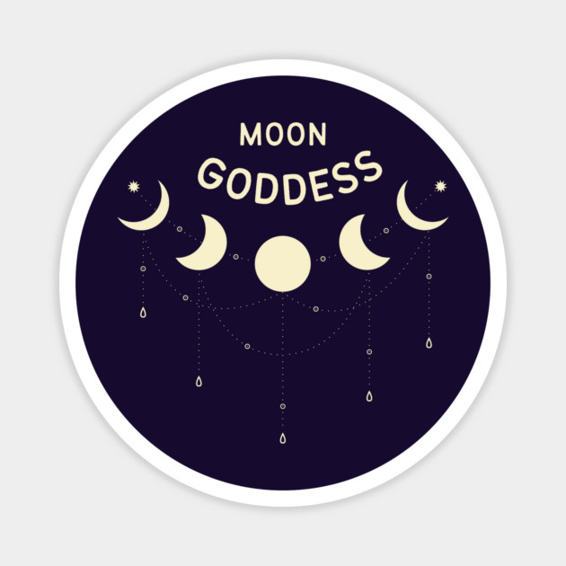 Moon Goddess Full Moon Pagan Wiccan Cheeky Witch® Magnet by Cheeky Witch