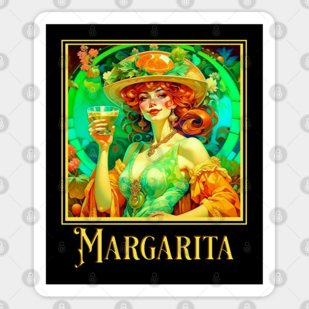 Margarita Art Nouveau Sticker by HolidayBug