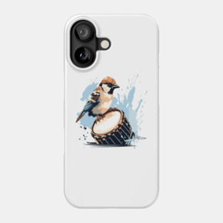 Sparrow And Drum Phone Case