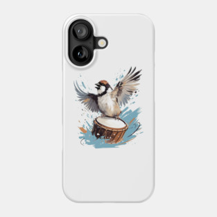 Sparrow And Drum Phone Case