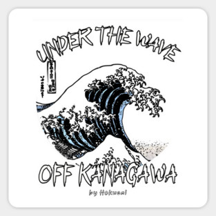 Under the wave off Kanagawa by Hokusai Sticker