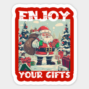Christmas, Enjoy Your Gifts Magnet