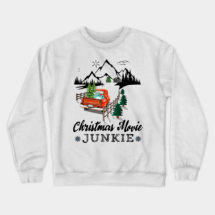 Christmas Movie Junkie Crewneck Sweatshirt
