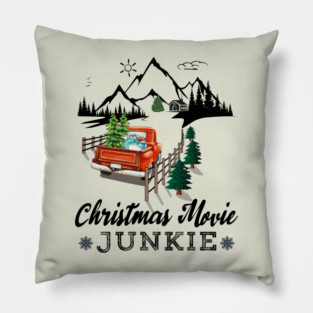 Christmas Movie Junkie Pillow
