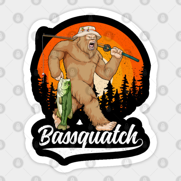 Legendary Angler: The Bigfoot of Bass Fishing Sticker by GoshWow®