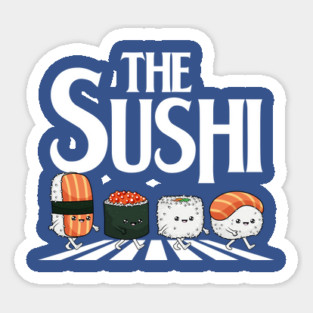 Sushi Stride: Roll Across the Road Magnet