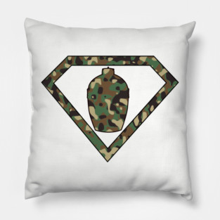 Super Eggman in Camo! Pillow