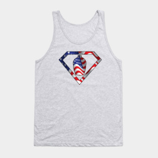 Super Eggman in USA Flag Colors! Tank Top