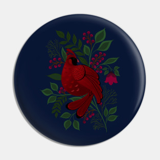 Winter Cardinal Pin