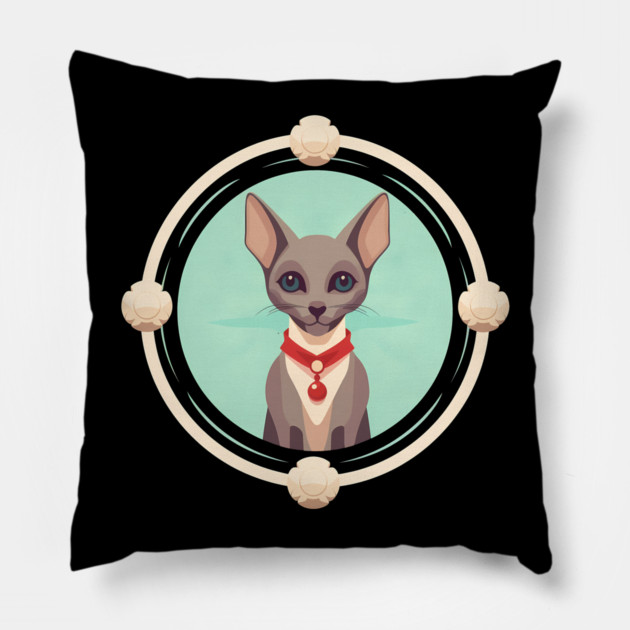 Oriental Shorthair Cat Xmas  Ornament, Love Cats Pillow by logiamerch