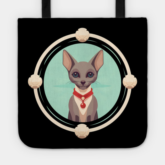 Oriental Shorthair Cat Xmas  Ornament, Love Cats Tote by logiamerch