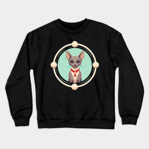 Oriental Shorthair Cat Xmas  Ornament, Love Cats Crewneck Sweatshirt by logiamerch