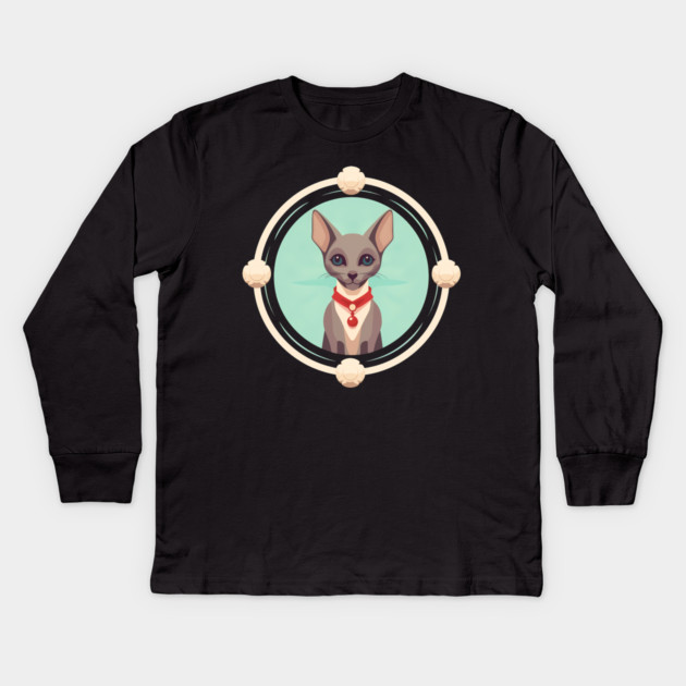 Oriental Shorthair Cat Xmas  Ornament, Love Cats Kids Long Sleeve T-Shirt by logiamerch
