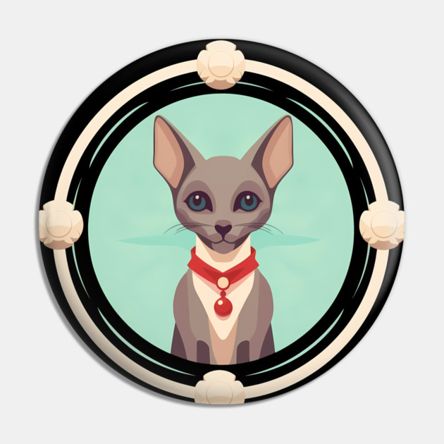 Oriental Shorthair Cat Xmas  Ornament, Love Cats Pin by logiamerch