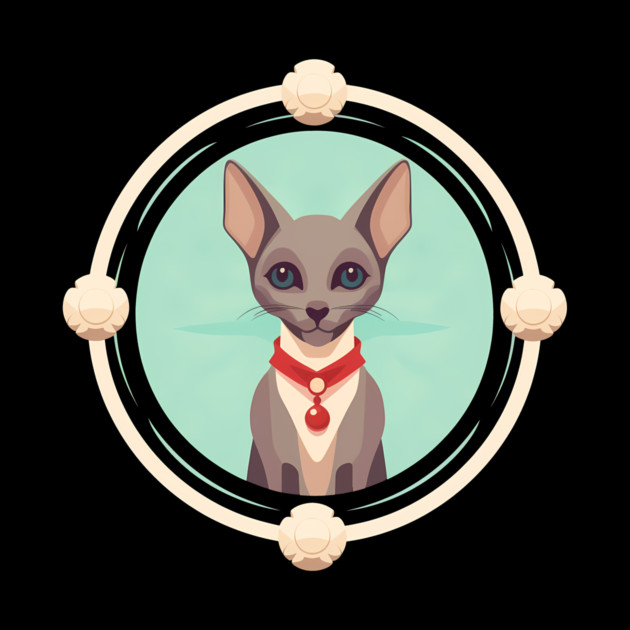 Oriental Shorthair Cat Xmas  Ornament, Love Cats by logiamerch