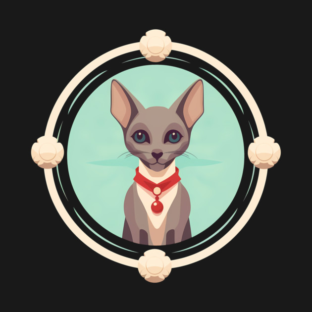 Oriental Shorthair Cat Xmas  Ornament, Love Cats by logiamerch