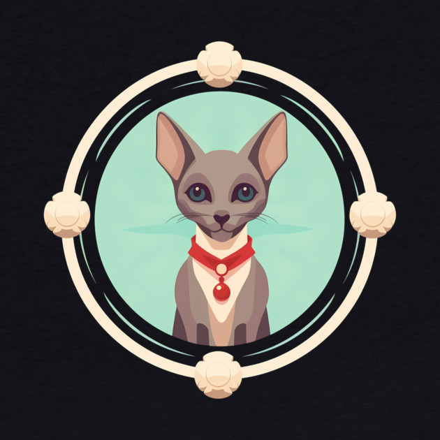 Oriental Shorthair Cat Xmas  Ornament, Love Cats by logiamerch