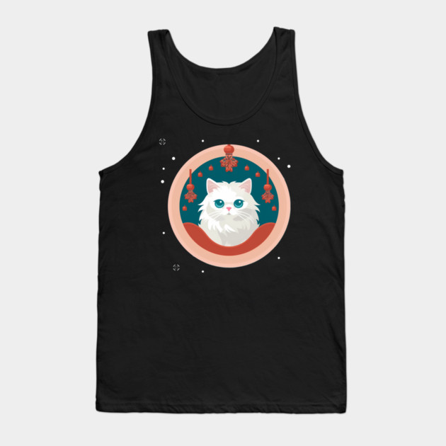 Persian Cat Xmas  Ornament, Love Cats Tank Top by logiamerch