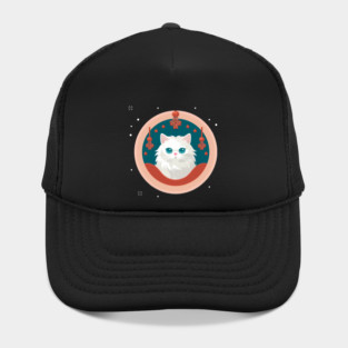 Persian Cat Xmas  Ornament, Love Cats Hat