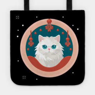Persian Cat Xmas  Ornament, Love Cats Tote