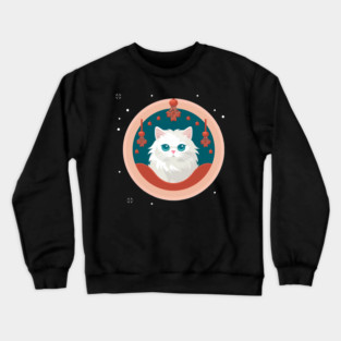 Persian Cat Xmas  Ornament, Love Cats Crewneck Sweatshirt
