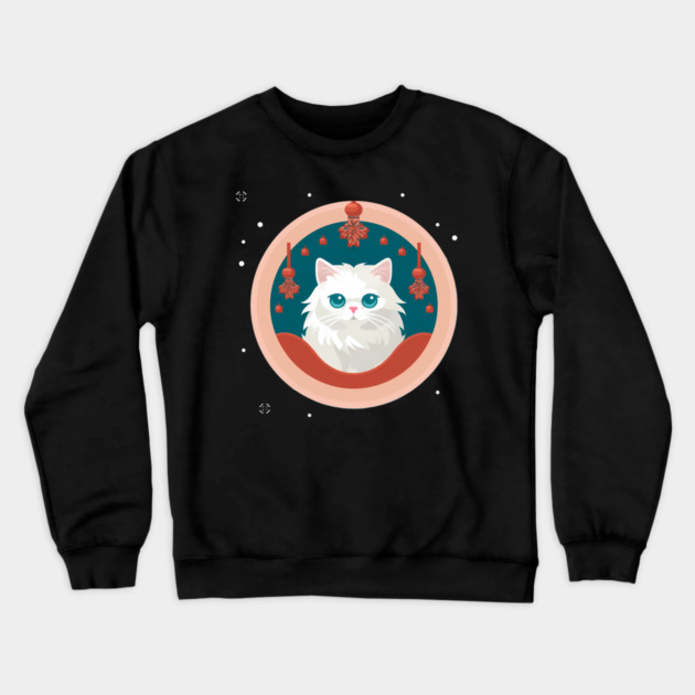 Persian Cat Xmas  Ornament, Love Cats Crewneck Sweatshirt by logiamerch