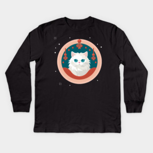 Persian Cat Xmas  Ornament, Love Cats Kids Long Sleeve T-Shirt