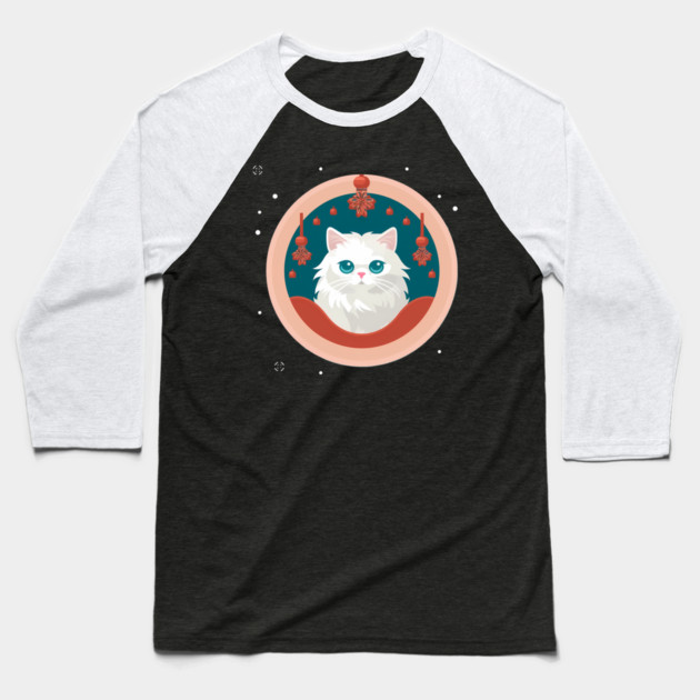 Persian Cat Xmas  Ornament, Love Cats Baseball T-Shirt by logiamerch