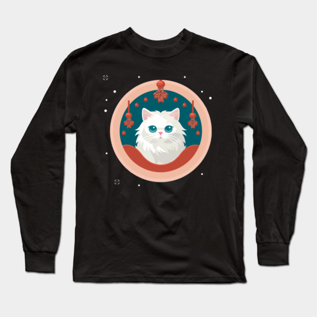 Persian Cat Xmas  Ornament, Love Cats Long Sleeve T-Shirt by logiamerch