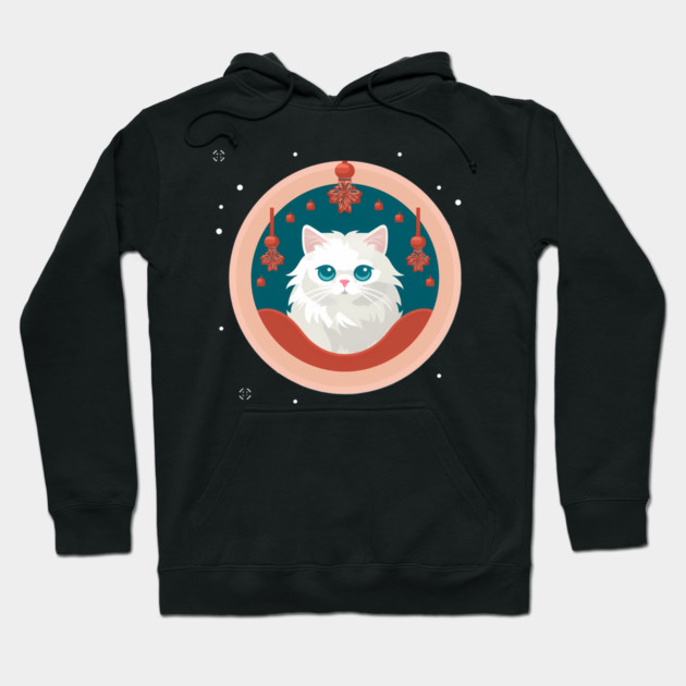 Persian Cat Xmas  Ornament, Love Cats Hoodie by logiamerch