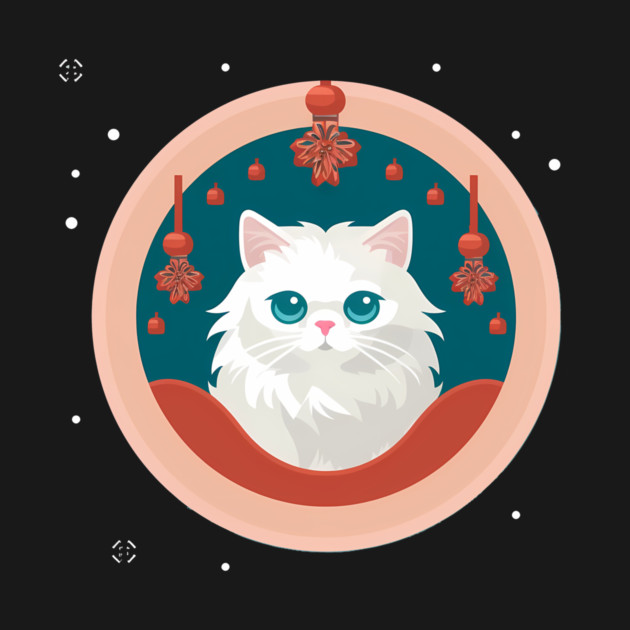Persian Cat Xmas  Ornament, Love Cats by logiamerch