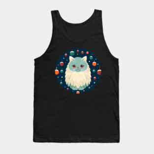 Persian Cat Xmas  Ornament, Love Cats Tank Top