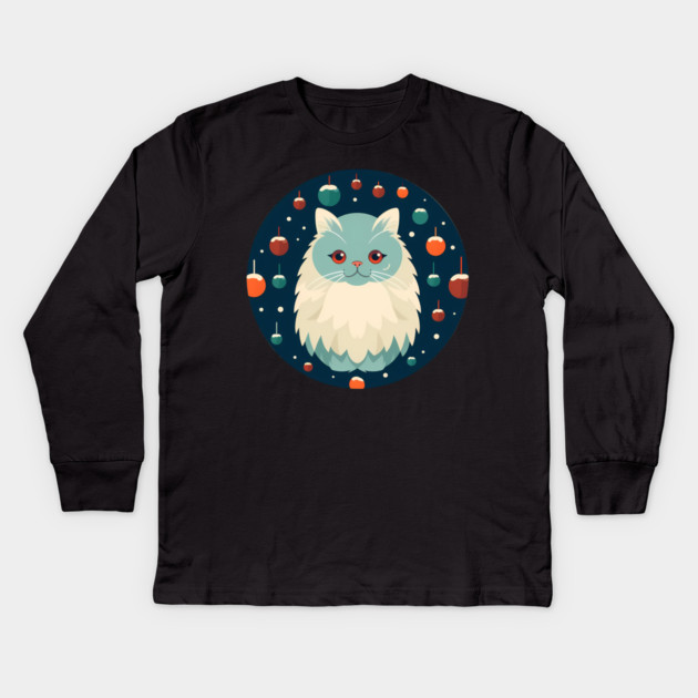Persian Cat Xmas  Ornament, Love Cats Kids Long Sleeve T-Shirt by logiamerch