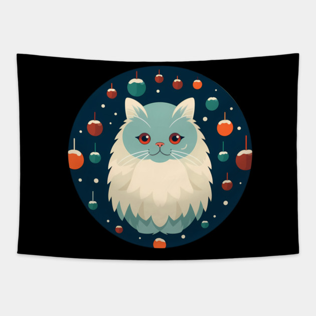 Persian Cat Xmas  Ornament, Love Cats Tapestry by logiamerch