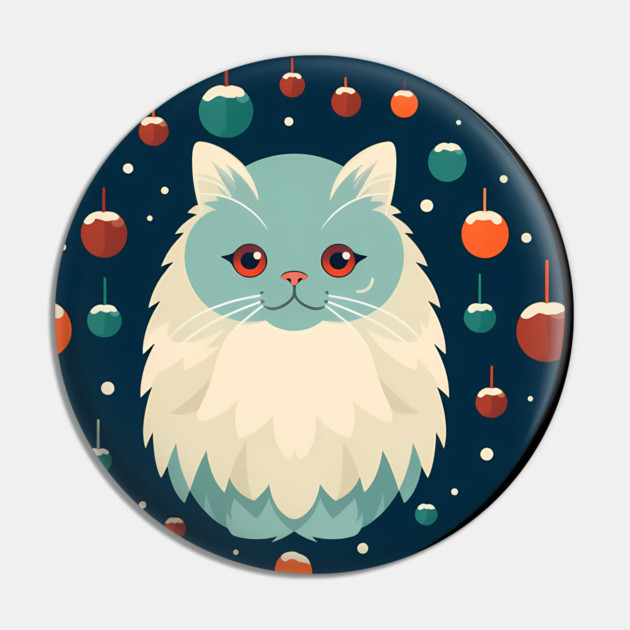 Persian Cat Xmas  Ornament, Love Cats Pin by logiamerch